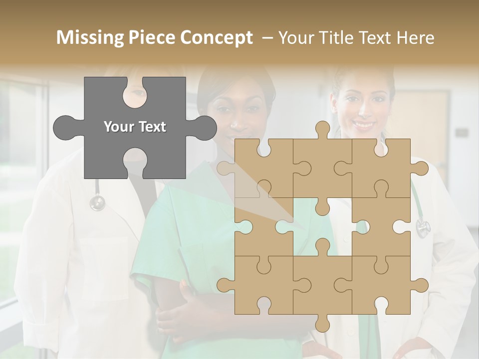 Happy Caucasian Doctor PowerPoint Template