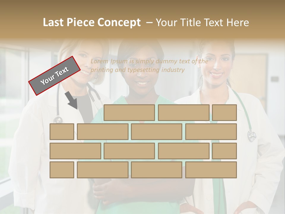 Happy Caucasian Doctor PowerPoint Template