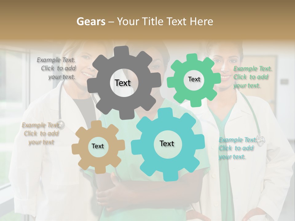 Happy Caucasian Doctor PowerPoint Template