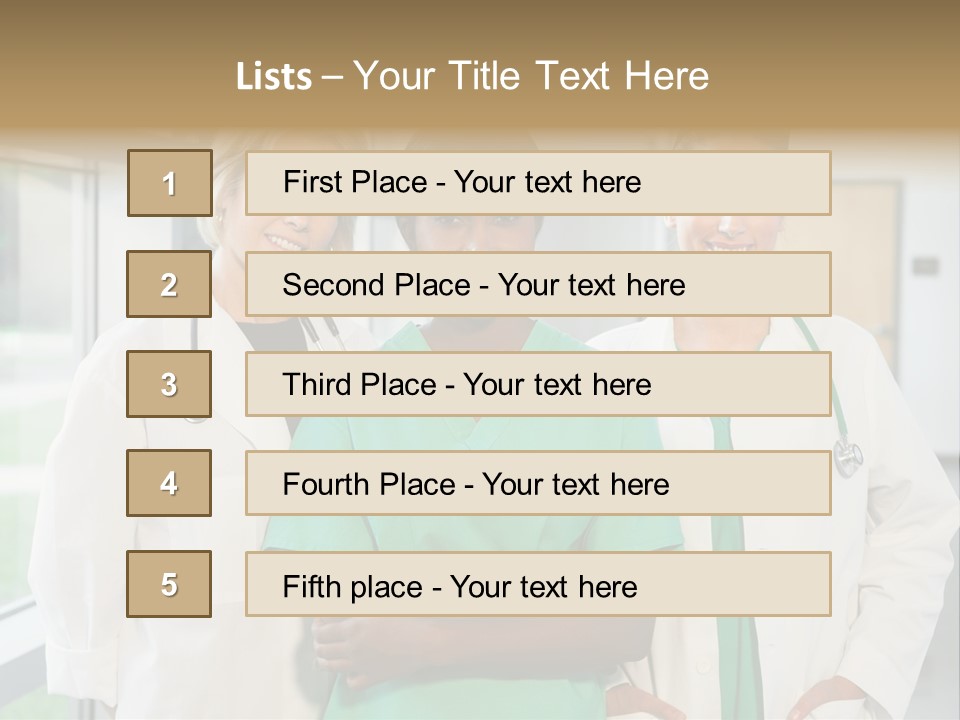 Happy Caucasian Doctor PowerPoint Template