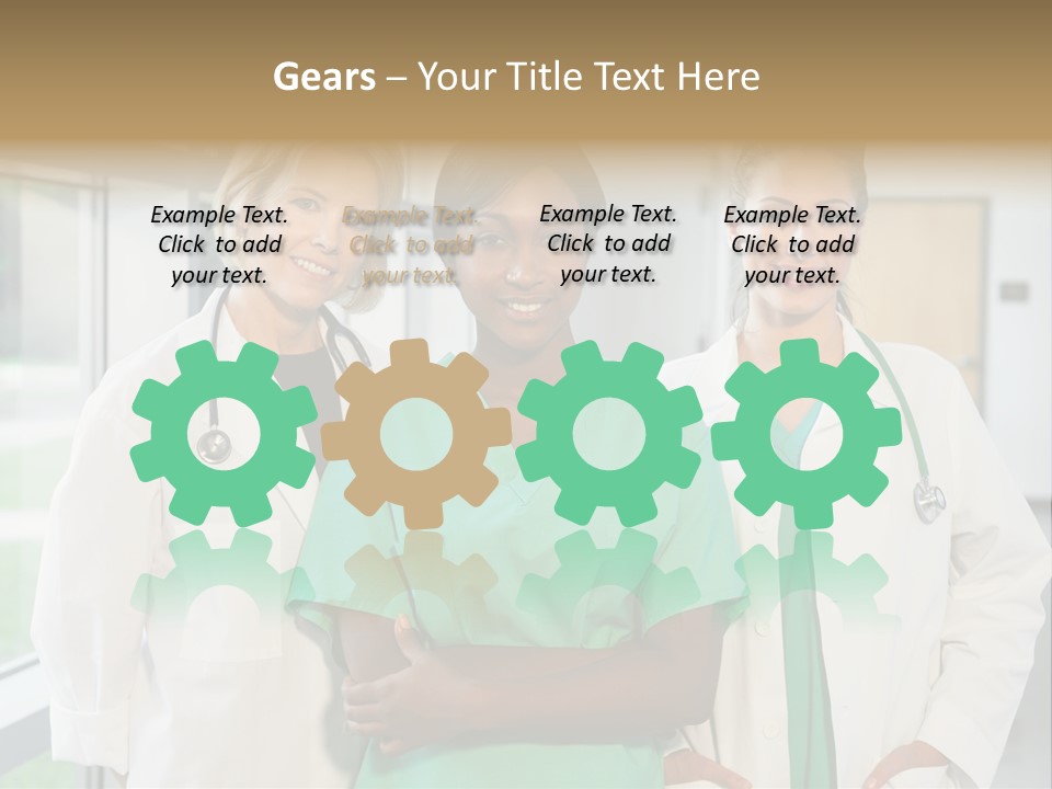 Happy Caucasian Doctor PowerPoint Template