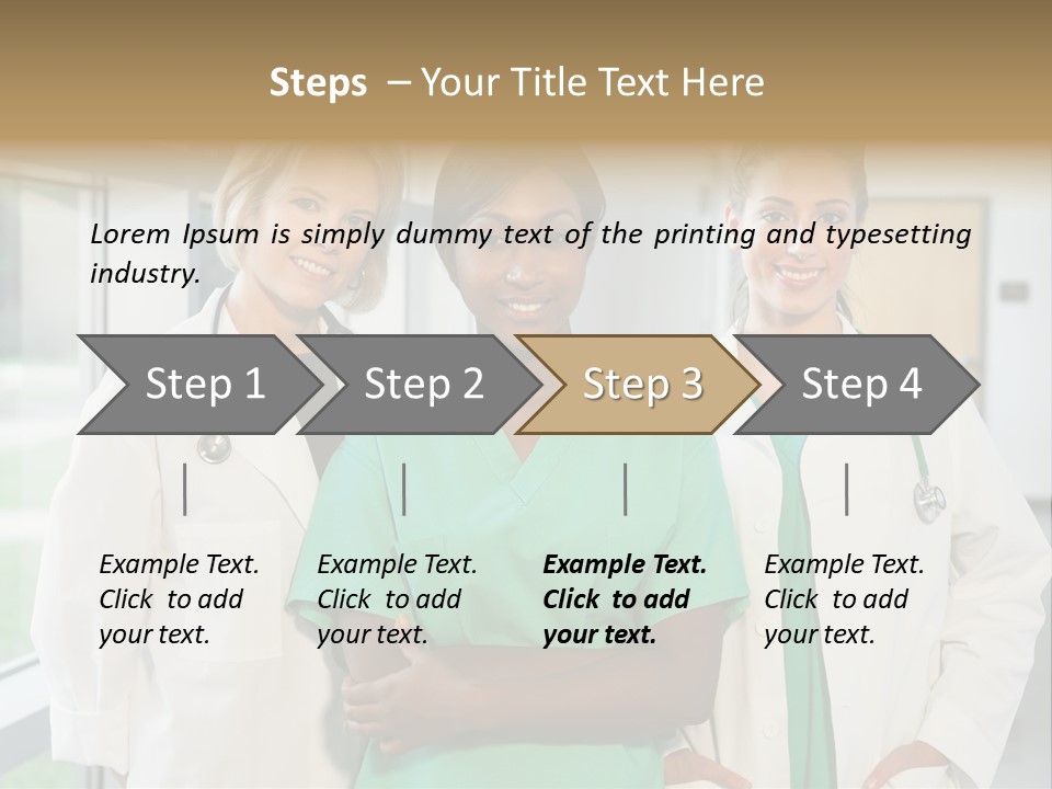 Happy Caucasian Doctor PowerPoint Template