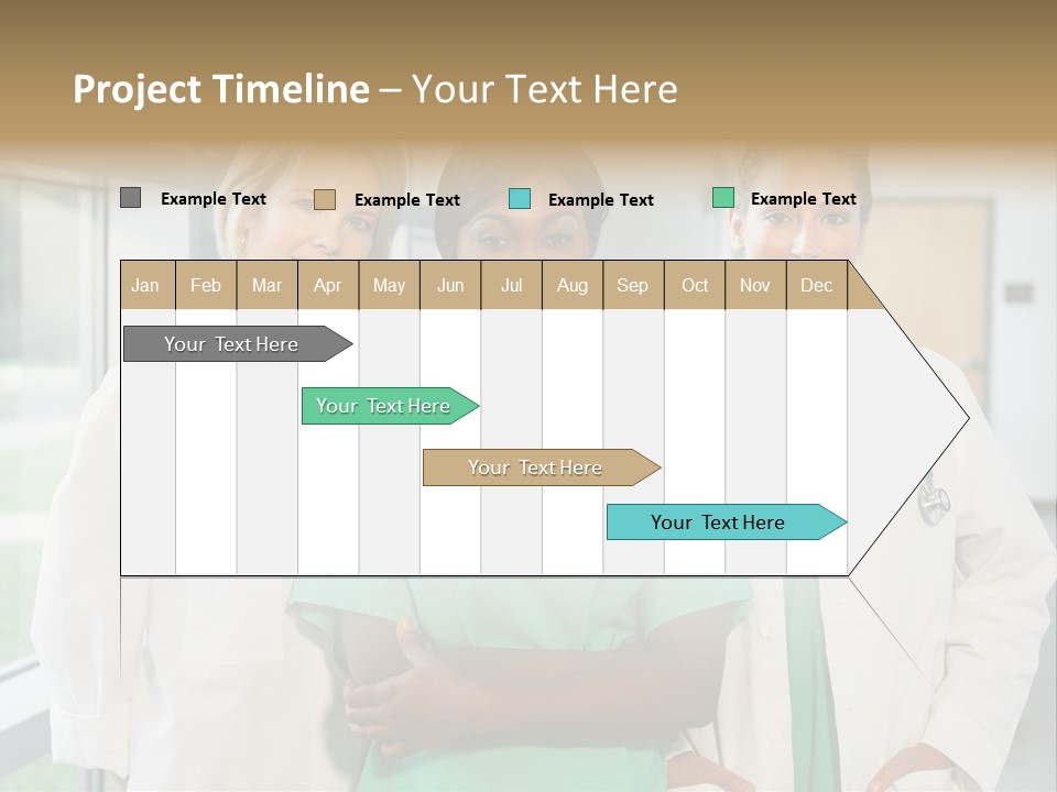 Happy Caucasian Doctor PowerPoint Template