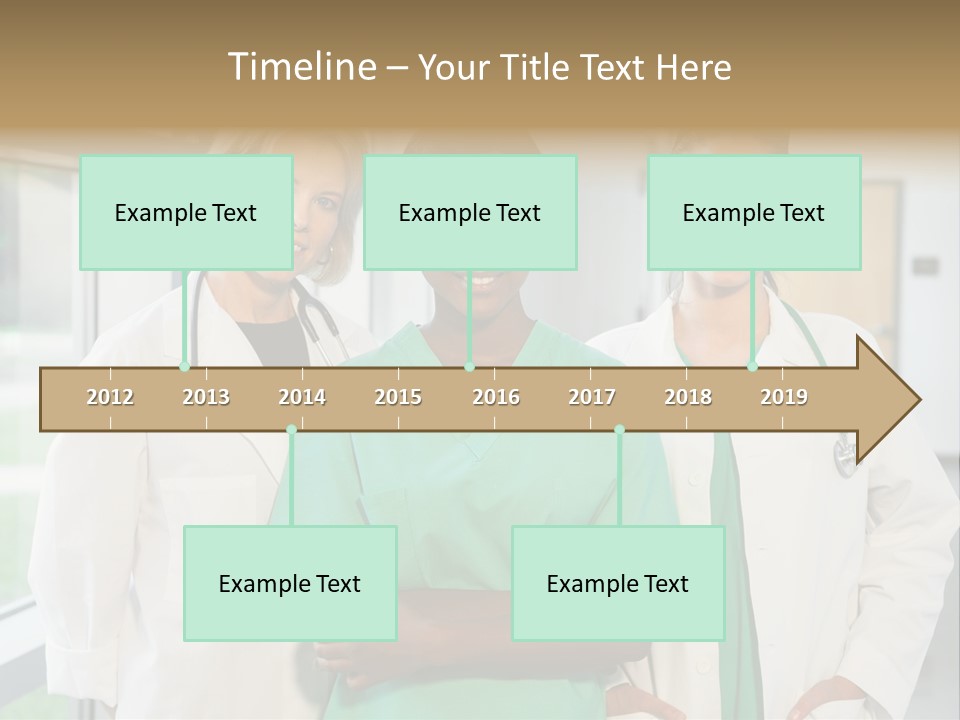 Happy Caucasian Doctor PowerPoint Template