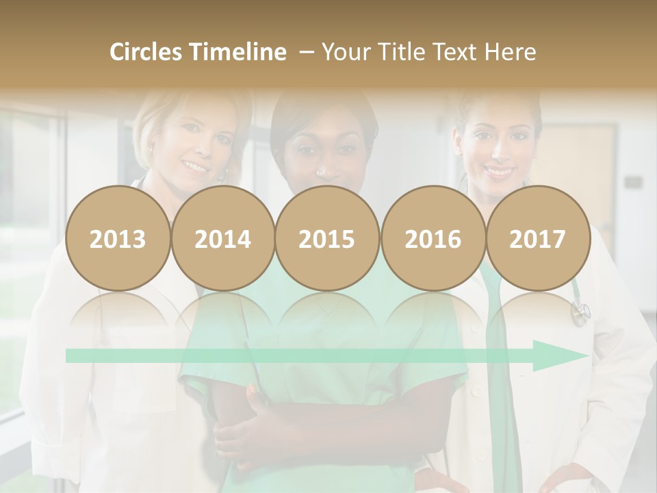 Happy Caucasian Doctor PowerPoint Template