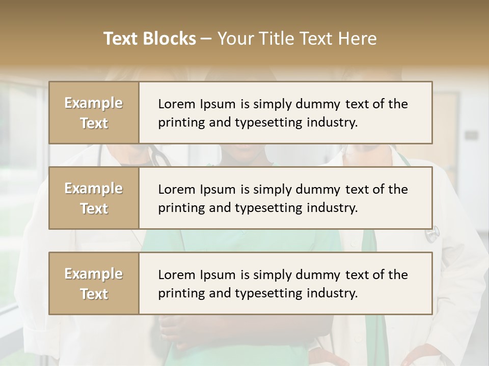 Happy Caucasian Doctor PowerPoint Template