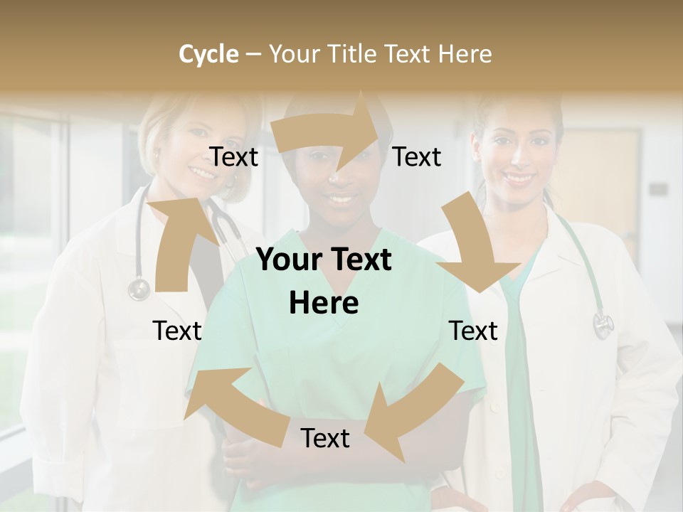 Happy Caucasian Doctor PowerPoint Template