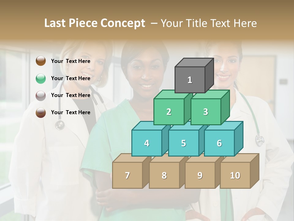 Happy Caucasian Doctor PowerPoint Template