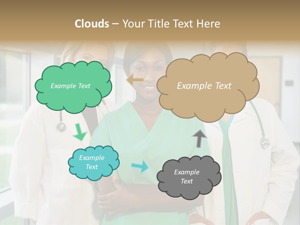 Happy Caucasian Doctor PowerPoint Template