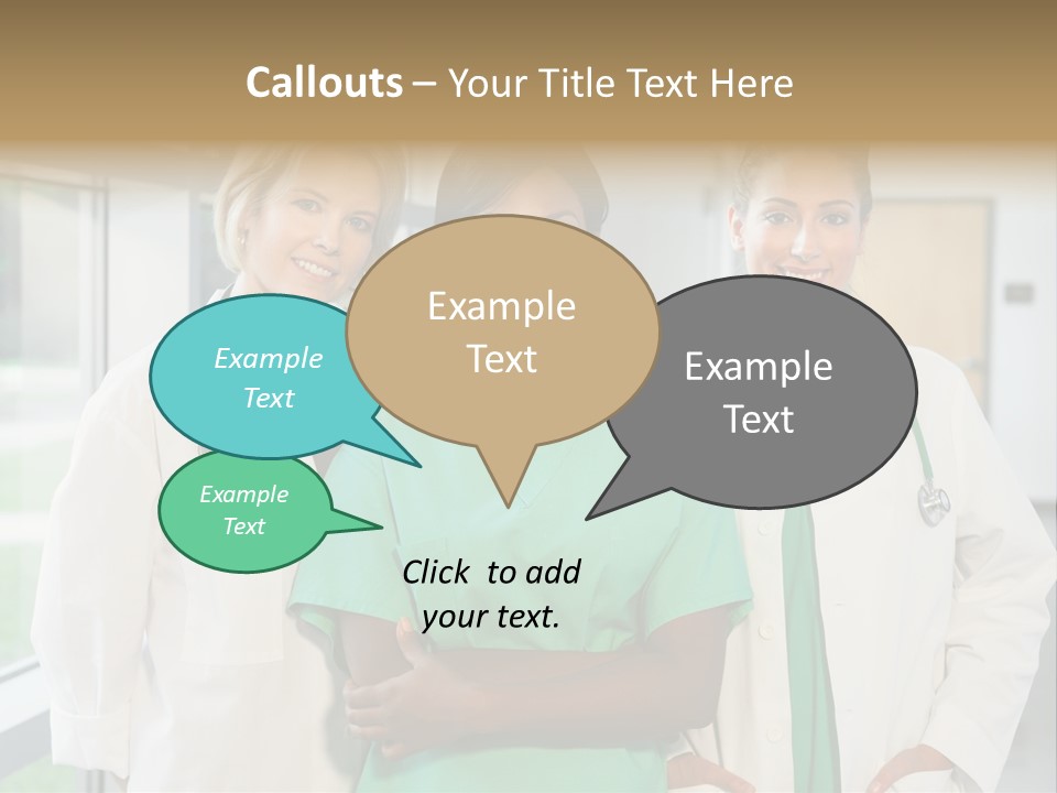 Happy Caucasian Doctor PowerPoint Template