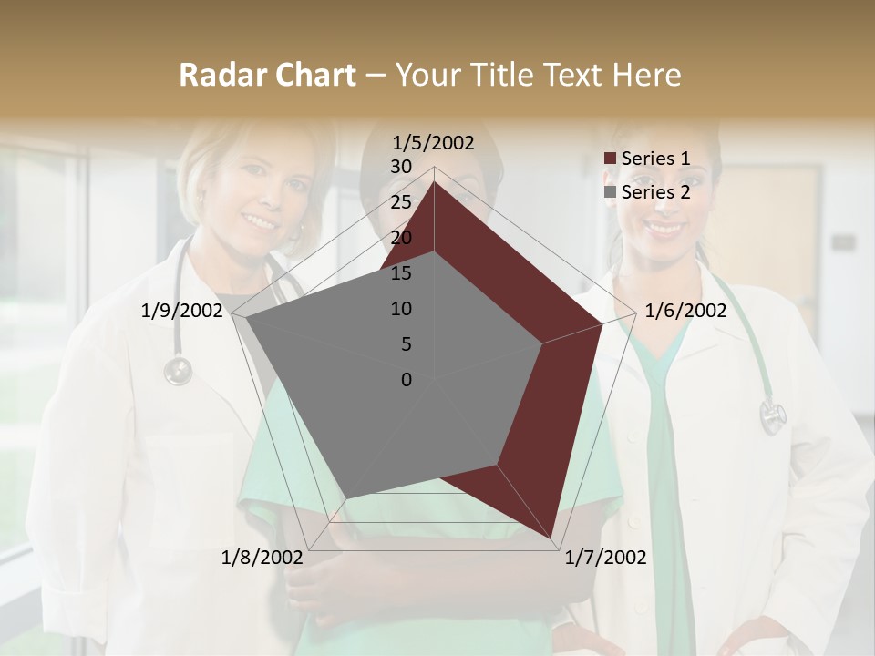 Happy Caucasian Doctor PowerPoint Template