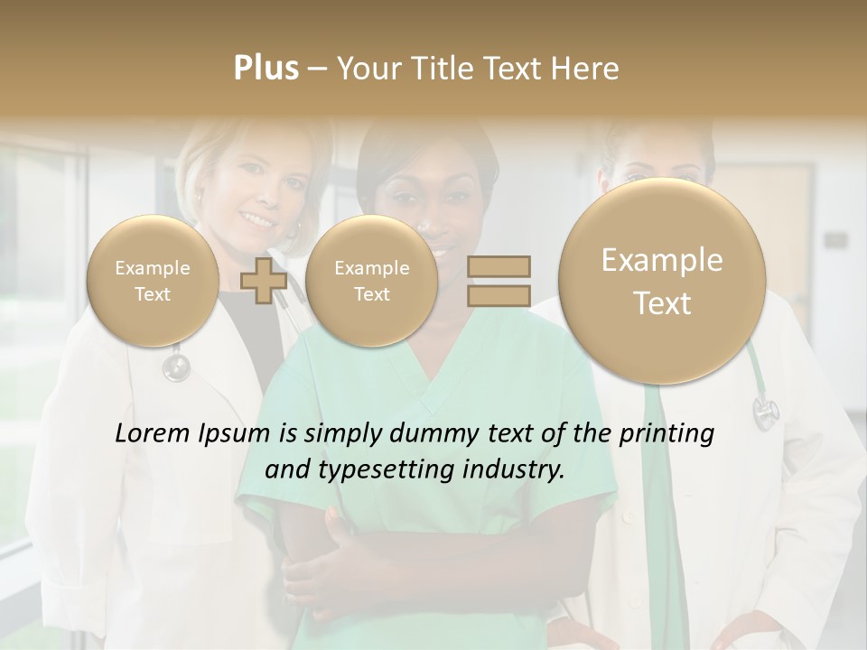 Happy Caucasian Doctor PowerPoint Template