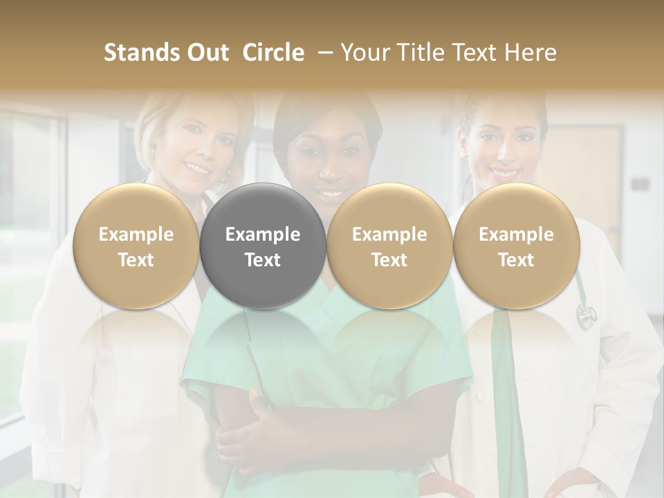 Happy Caucasian Doctor PowerPoint Template