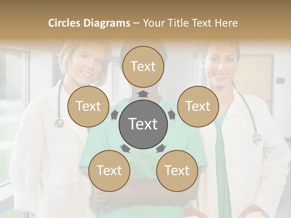 Happy Caucasian Doctor PowerPoint Template