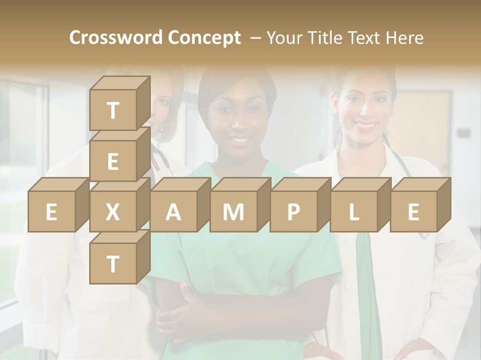 Happy Caucasian Doctor PowerPoint Template