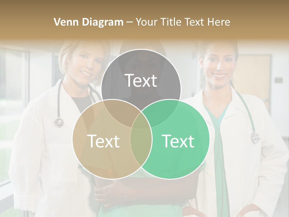 Happy Caucasian Doctor PowerPoint Template
