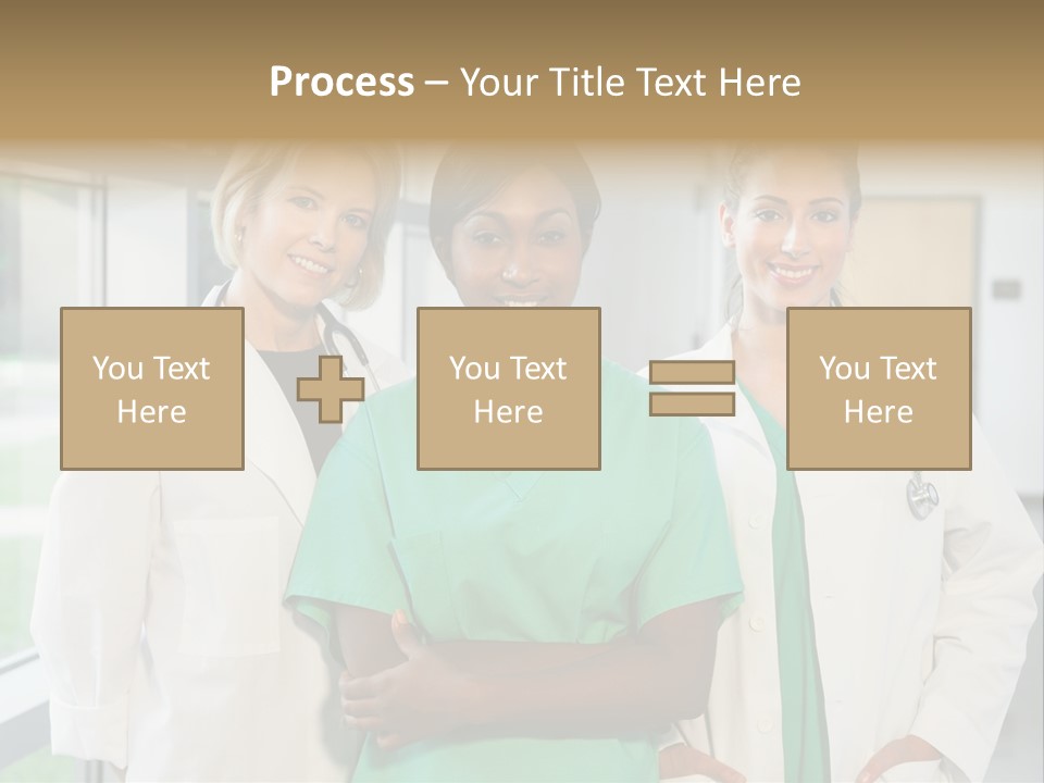 Happy Caucasian Doctor PowerPoint Template