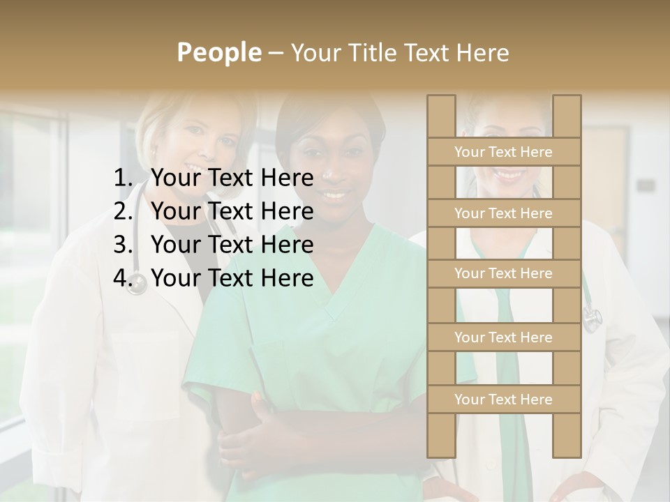 Happy Caucasian Doctor PowerPoint Template