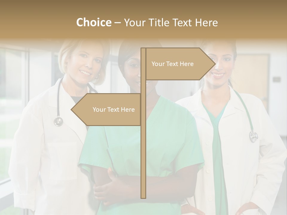 Happy Caucasian Doctor PowerPoint Template
