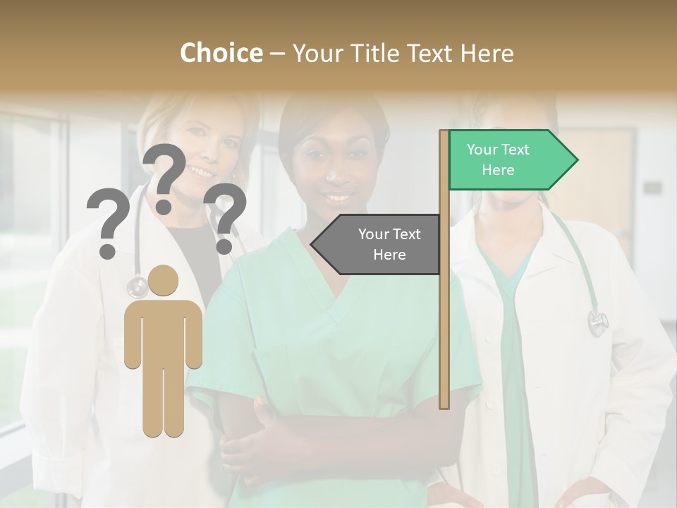 Happy Caucasian Doctor PowerPoint Template