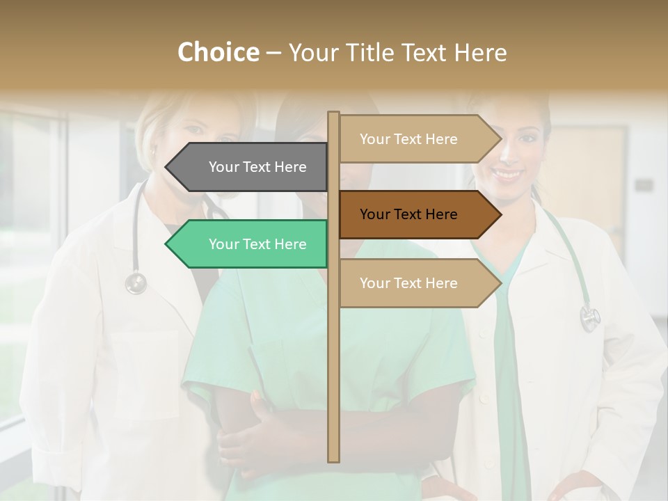 Happy Caucasian Doctor PowerPoint Template
