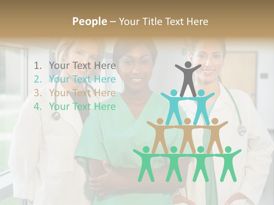 Happy Caucasian Doctor PowerPoint Template