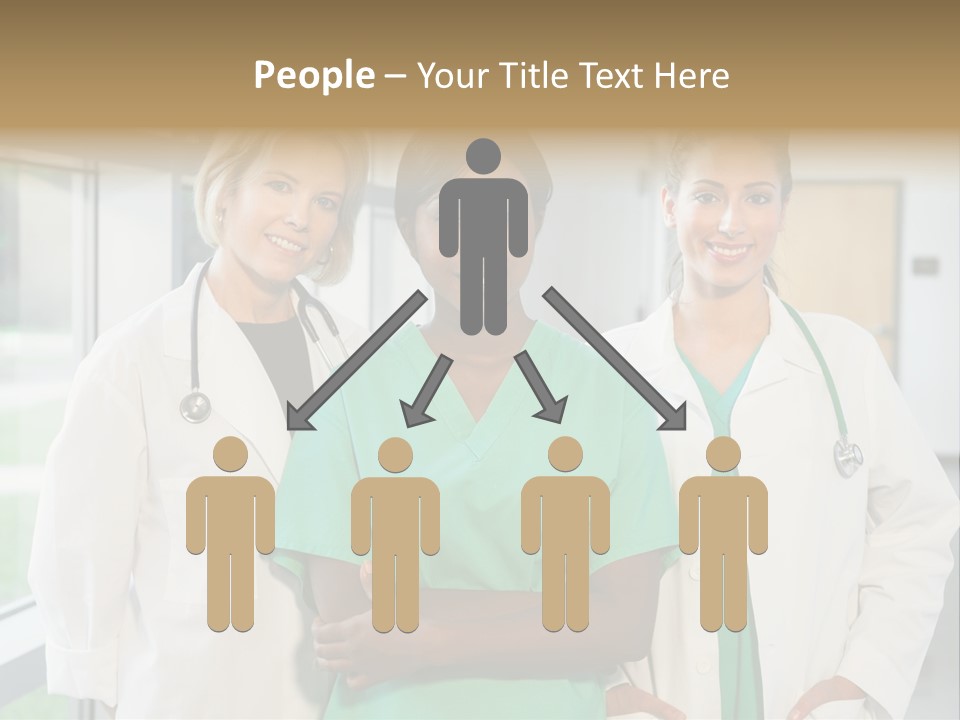 Happy Caucasian Doctor PowerPoint Template