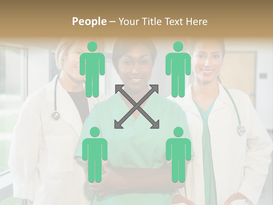 Happy Caucasian Doctor PowerPoint Template