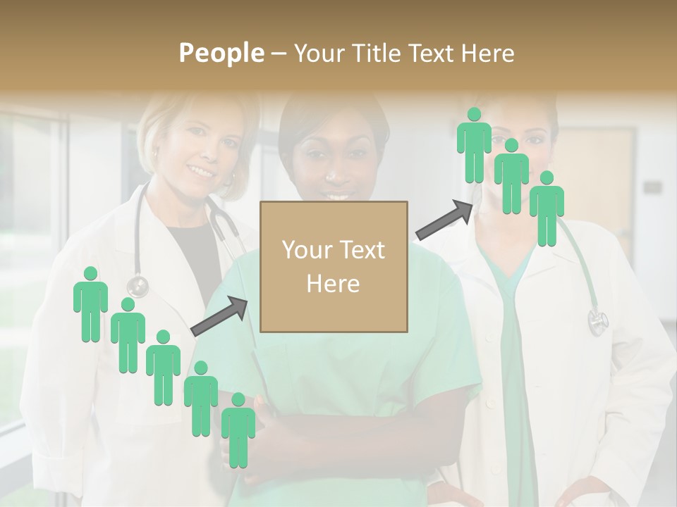 Happy Caucasian Doctor PowerPoint Template