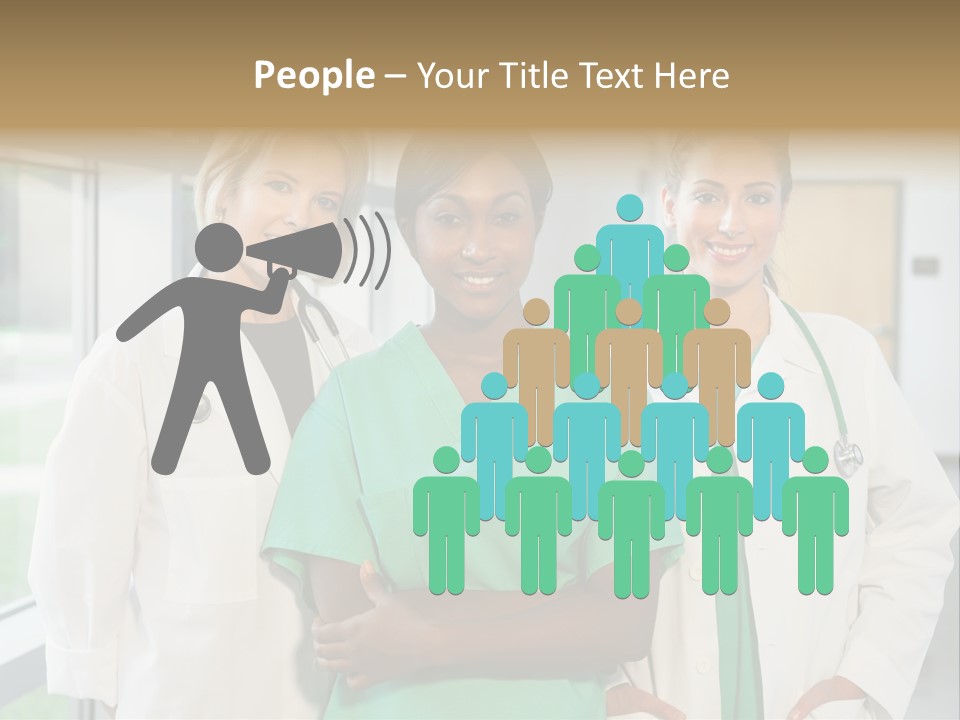 Happy Caucasian Doctor PowerPoint Template
