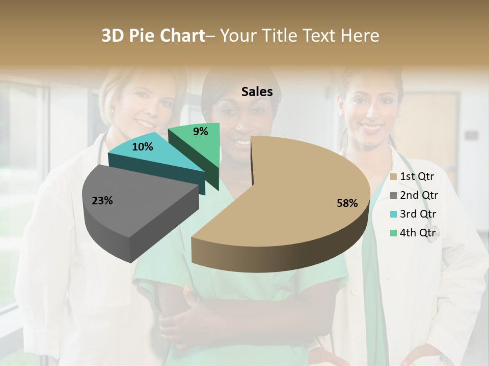 Happy Caucasian Doctor PowerPoint Template