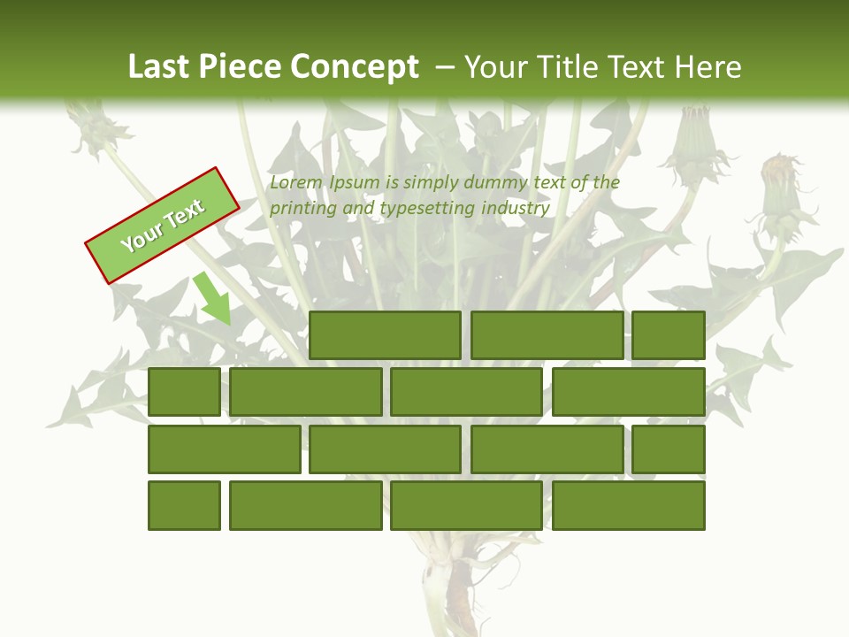 Leaf Root Vertical PowerPoint Template