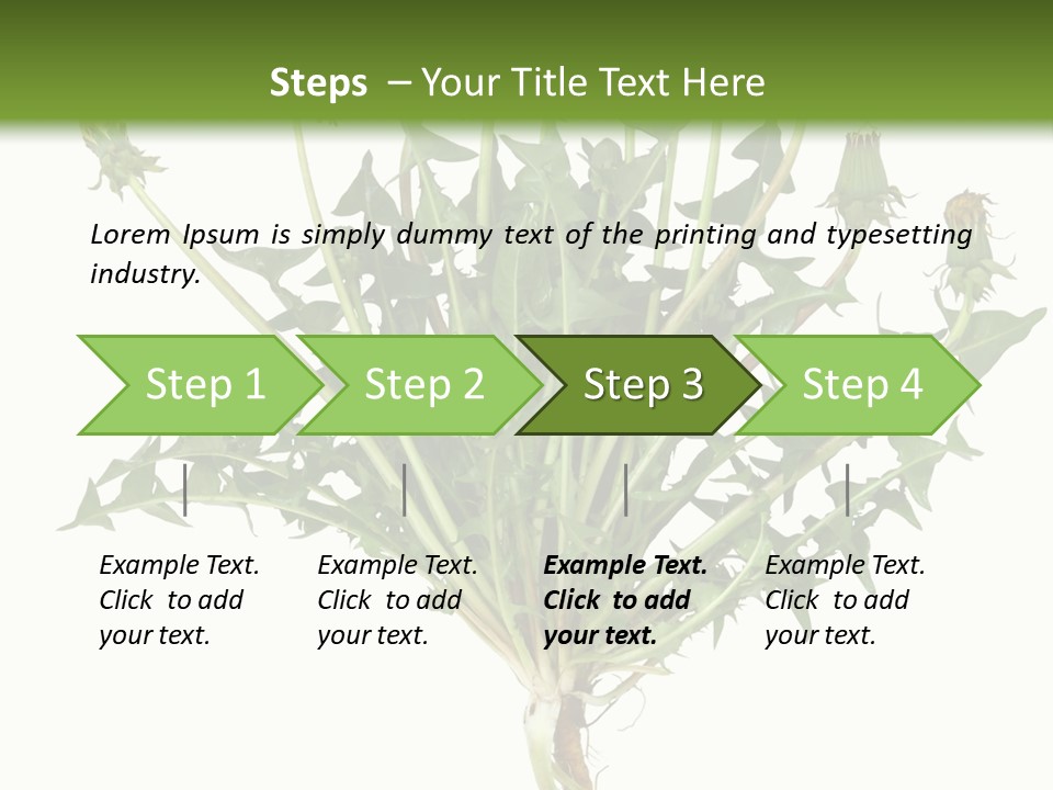 Leaf Root Vertical PowerPoint Template