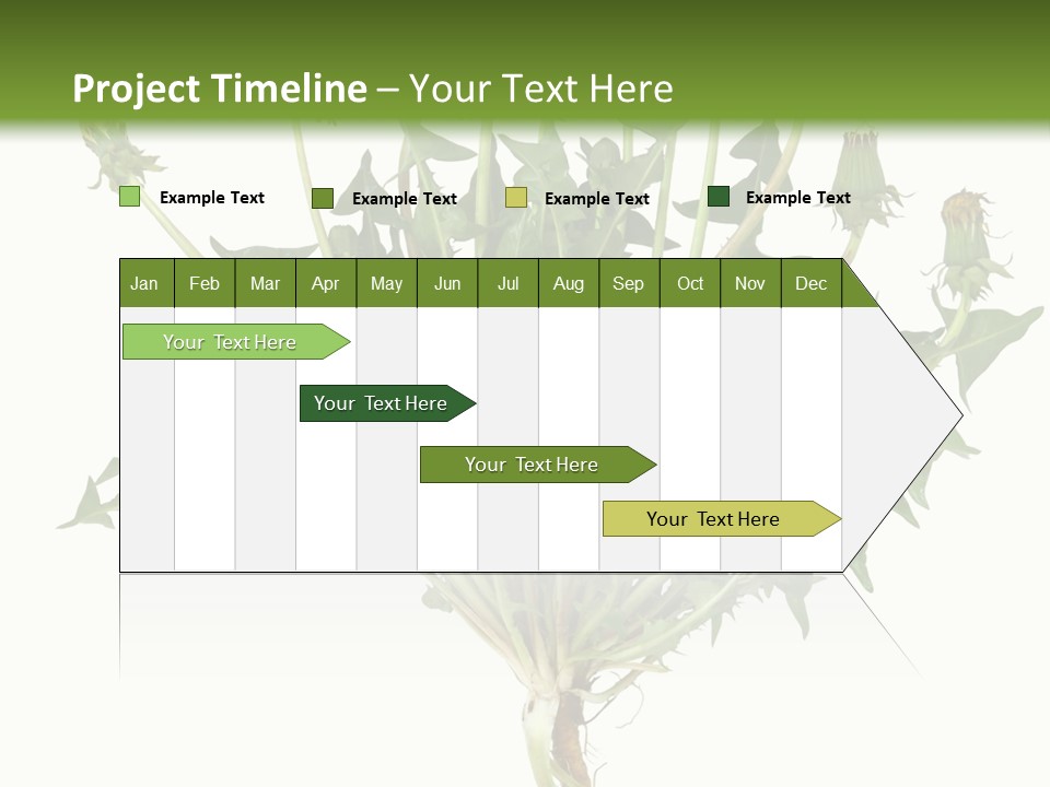 Leaf Root Vertical PowerPoint Template