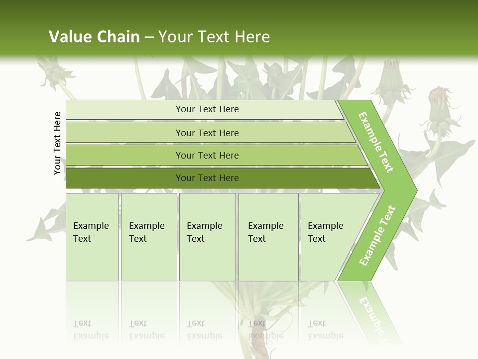 Leaf Root Vertical PowerPoint Template