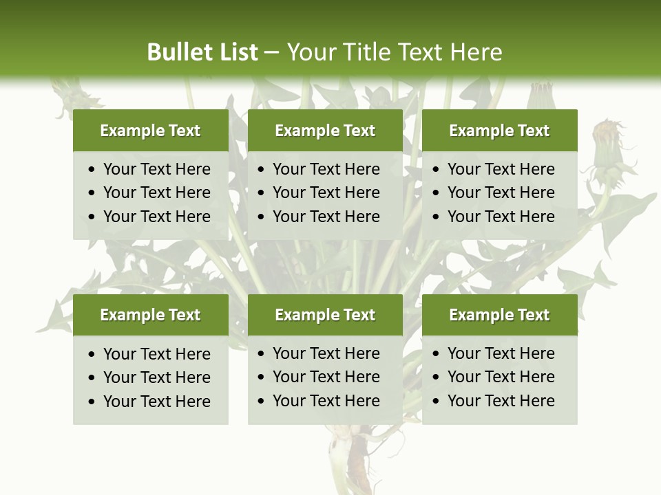 Leaf Root Vertical PowerPoint Template