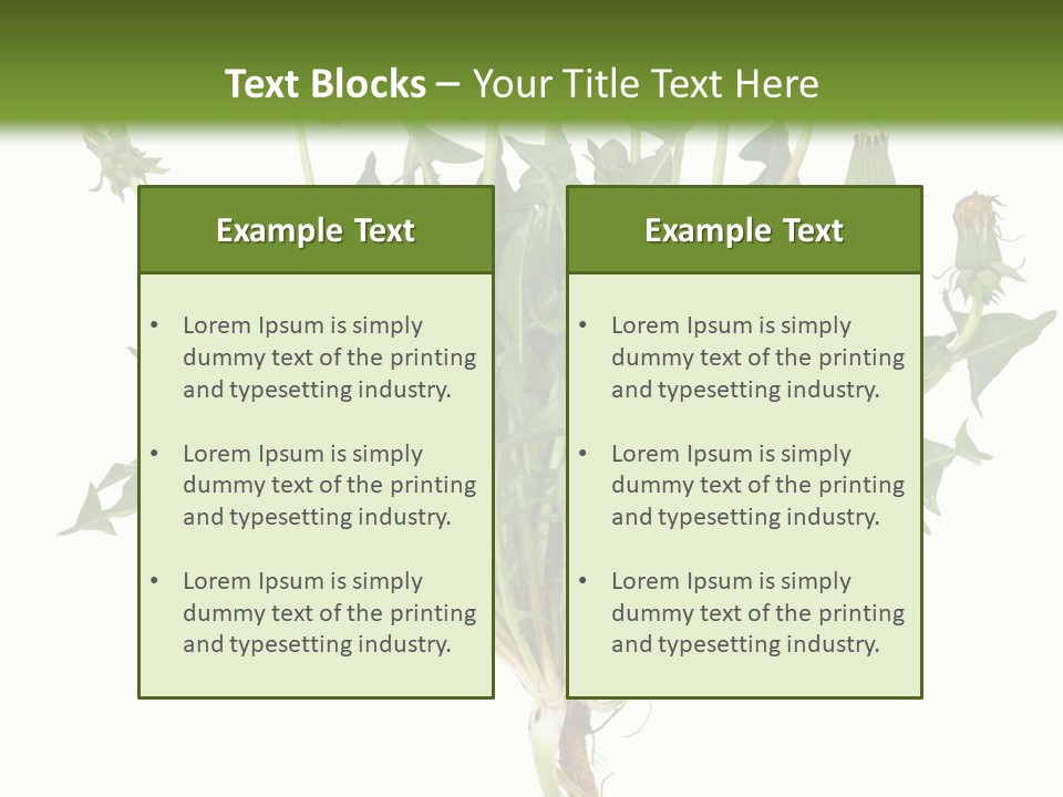 Leaf Root Vertical PowerPoint Template