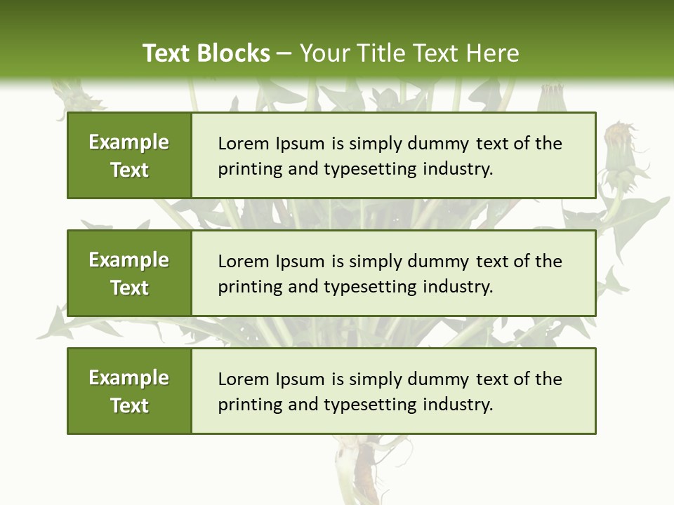 Leaf Root Vertical PowerPoint Template