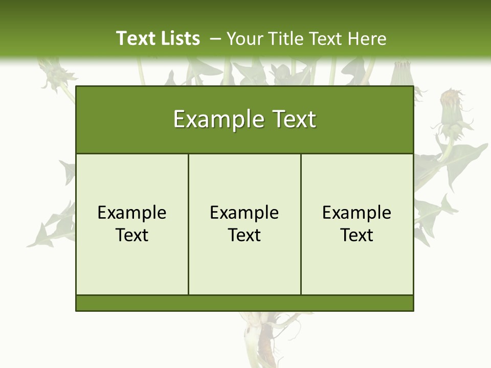 Leaf Root Vertical PowerPoint Template