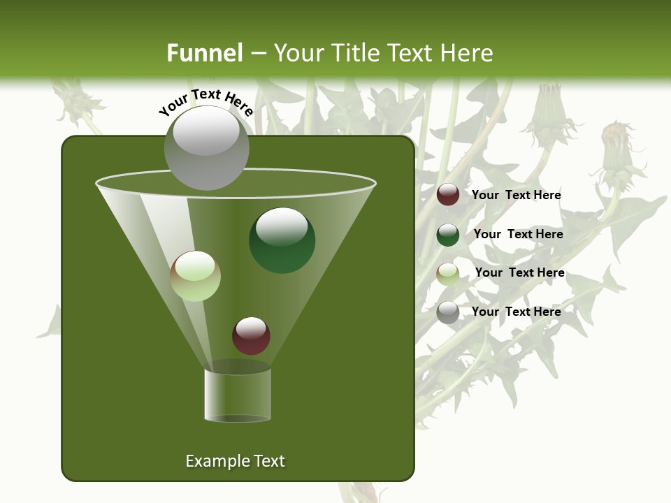 Leaf Root Vertical PowerPoint Template