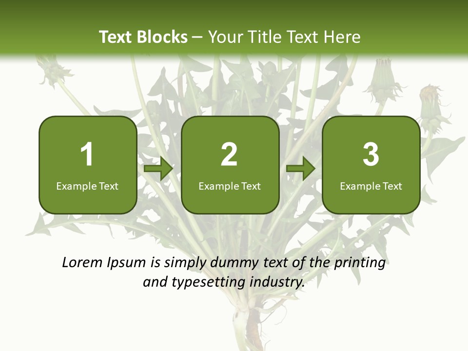 Leaf Root Vertical PowerPoint Template