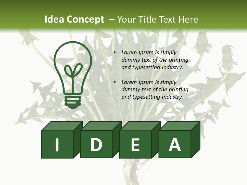 Leaf Root Vertical PowerPoint Template