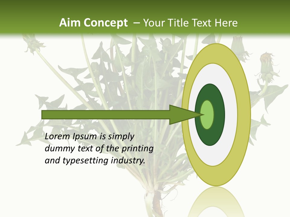 Leaf Root Vertical PowerPoint Template