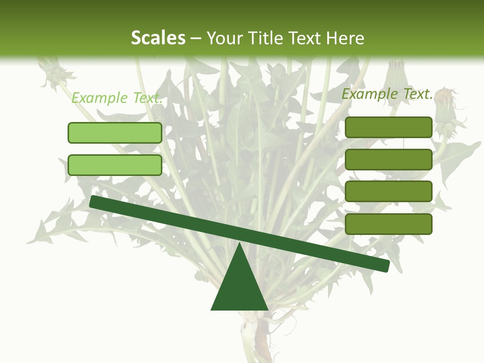 Leaf Root Vertical PowerPoint Template