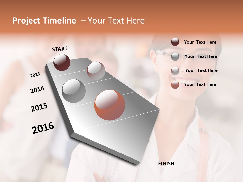 Hispanic Staff Latin PowerPoint Template