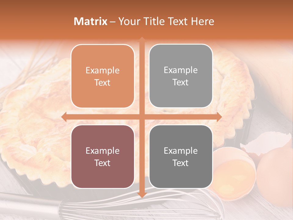 Chicken Pie Pot Quiche Meat PowerPoint Template