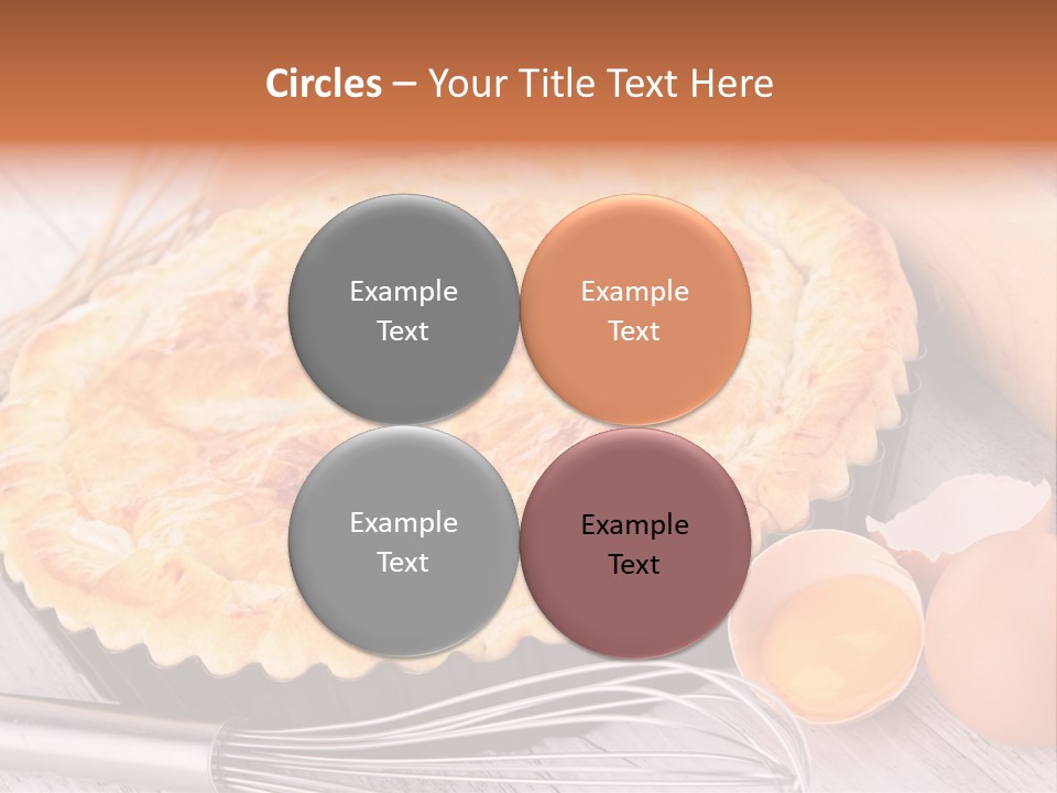 Chicken Pie Pot Quiche Meat PowerPoint Template