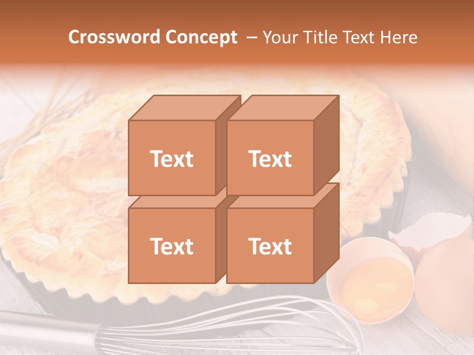 Chicken Pie Pot Quiche Meat PowerPoint Template