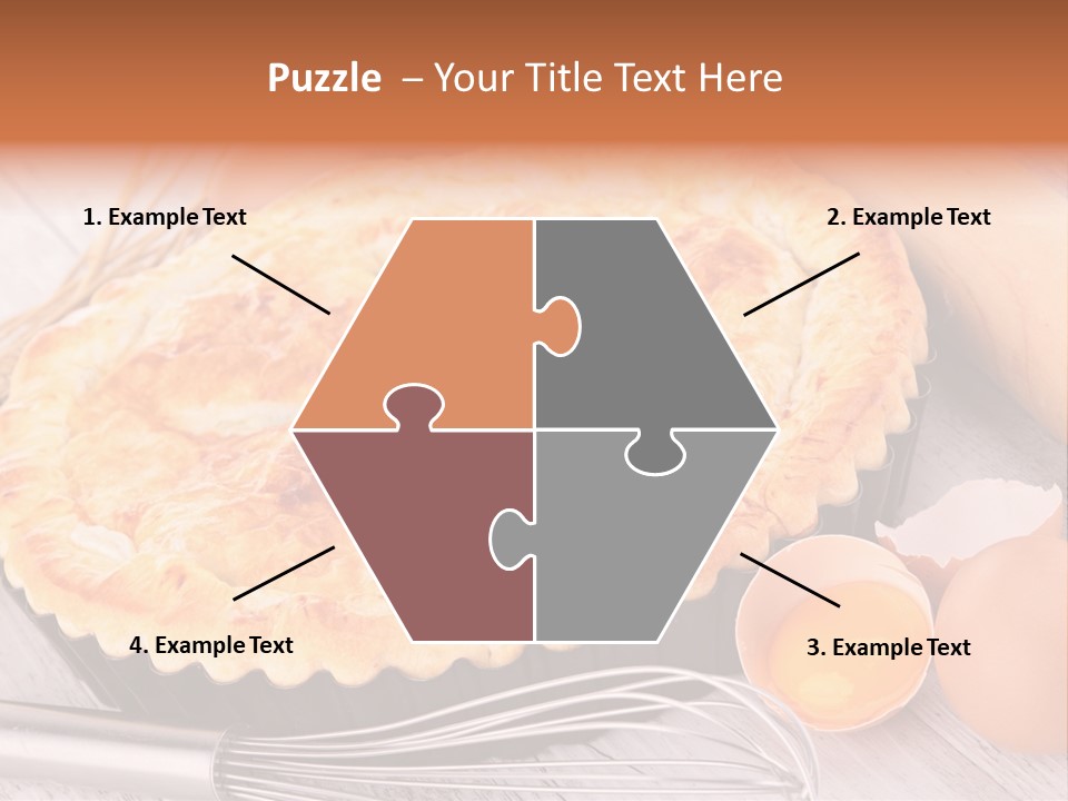 Chicken Pie Pot Quiche Meat PowerPoint Template