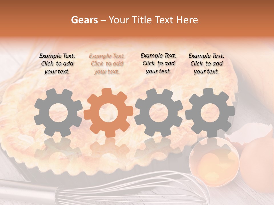 Chicken Pie Pot Quiche Meat PowerPoint Template